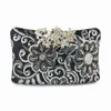 NXY Bolsas de noite Mulheres lantejoulas embreagem Bling Flowers Banquet Cartetas com bordado de corrente Gotada de ombro MN1588 220506