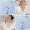 Kedjor halsband hängsmycken smycken twinkle pentagramy form hängkedja för kvinnor stjärna mom länk bröllop semester fin droppe leverans 2021