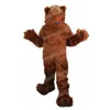 Costume della mascotte dell'orso grizzly di Halloween Personaggio dei cartoni animati di peluche animale di alta qualità Personaggio a tema per adulti Costume da carnevale di Natale per adulti
