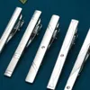 NEU Simple Metal Silver Kabine Clip für Männer Hochzeit Krawatte Klasze Gentleman TBAR Crystal Pin Mens Geschenk3070
