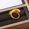 2022 New Water Drop Hug Ring Female Fashion Stacked All-Match Simple Blogger With The Same Accessories Jewelry