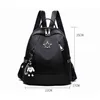 Casual Oxford Sac À Dos Femmes Noir Étanche En Nylon Sacs D'école Pour Adolescentes Haute Qualité Mode Voyage Fourre-Tout Packbag J220620