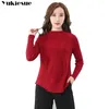 고품질 두꺼운 따뜻한 겨울 여성 스웨터 패션 긴 소매 니트 소프트 풀오버 점퍼 가을 여성 스웨터 탑 210412