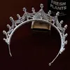 Hårklipp Barrettes Wedding Crown Women Accessory Bridal pannband Engagement Ornament Crystal Diadems Pageant Coronet Luxury Jewelry Qs