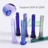 Colored 14mm Diffuser Bong Downstem Hookah Glass Down Stem Slider Color Custom Wholesale Smoking Accessories for Beaker Bong Straight Tube Water Pipes