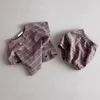Комплекты одежды Kid Boy Fashion Set Set Baby Simple Form Fort Girl All-Match Topes Topes и Waffle Shorts для малышей 2 %