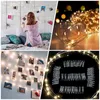 Strings String Light Fairy Festoon z PO klips USB i girlandę operowaną baterią na świąteczny dom w salonie wystrój 2m 5m 10m