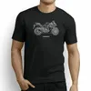 Camisetas masculinas yamaha mt-01 inspirado na motocicleta design de arte redonda algodão de algodão cool tops t Shirtsmen's's