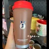 Korea Południowa Starbucks Cup 2021 Brown Bear Kenny Rabbit Line CO Marked Mark Staliers Steel Thermos Cup