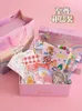 Party Decoration Japan och Sydkorea Binder Notebook Cute Girl Diary A6 Grid Line Agenda 6 Ring Planner Organizer Spiral Diy Sch