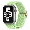 Flätade solo -slingband för Apple Watch Band 44mm 40mm 38mm 42mm 40 44 mm Tyg Nylon Elastic Armband för IWatch Series 3 4 5 SE 6 -band