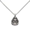 Pendant Necklaces Unisex 316L Stainless Steel Buddha Free Chain Est