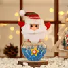 Decorações de Natal Plástico Candy jarra de armazenamento desenho animado Santa Santa Snowman Elk Ano Infantil Bag Festival Festival de Aniversário Decoração