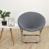 Chair Covers Round Jacquard Fabric Saucer Slipcover Stretch Moon Cover For Adults Living Room Furniture Protection WashableChair CoversChair