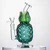 Colorful Pineapple Shape Pyrex Thick Glass Hookah Shisha Smoking Dry Herb Tobacco Oil Rigs Bowl Waterpipe Bong Filter Handpipes High Quality Handmade DHL Free