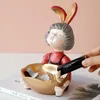 Girls Figurine Sweet girl with Storage Box for Home Decor Office Desk Decoration Ornament Statue gift 220617