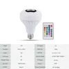 E27 Wireless Bluetooth Speaker 12W RGB Bulb LED Lamp 110V 220V Smart Led Light Music Player Audio with Remote Control