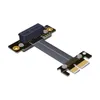 Cavi per computer Connettori ad angolo retto PCIe 3.0 X1 al cavo di prolunga 8G/bps dati ad alta velocità PCI Express Riser Card Extender Ribbon 90 gradi