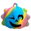 Jouet de décompression de fête d'Halloween boules sensorielles de citrouille 3D pour le soulagement de l'anxiété cadeaux pour enfants adultes