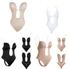 Bodysuit shapewear para mulheres barriga controle shaper sem costura sem mangas topos com decote em v camisola macacão corpo fajas para mujer corpo-shapewear para senhoras