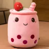 Keepsakes Kawaii Room Decor Bubble Tea Plush Toy Stuffed Animal Cute Food Plush Cup Milk Boba Soft Cushion Birthday Gift Plushie 849 E3