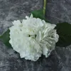 Ghirlande di fiori decorativi 49 cm Sensazione della mano 3D Ortensia Simulazione idratante Fiore Bouquet da sposa singolo Fiori artificialiDecorati