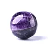 1pc naturlig dröm Amethyst Polished Globe Massaging Ball Reiki Healing Stone Home Decoration Utsökt gåvor Souvenirer gåva 220711