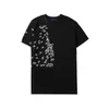 Herr t-shirts designer män tryckt t skjortor polos fragment flygplan bokstaven tryck paris kläder mens skjorta tag lossa stil svart vit q4yl