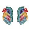 perroquet boucles d'oreilles strass