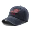 Mode usa flagg baseball hip hop cap för män kvinnor bomull pappa amerikansk flagg broderi snapback trucker hattar hcs102