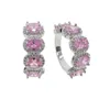 Anéis de cluster latão branco ouro cor rosa zircão para mulheres luminosa feminina jóias finas prong configuração luxo cz pedra ring248s