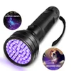 Wysoka przepiórka 51 UV Ultraviolet LED LEDLIGHT FILLET Blacklight Black Light Torch 395 nm Aluminium Shell UV Torches Mini Lights Lightlights DH8433