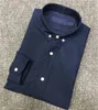 Dress Shirts Mens Designer Business Shirt Fashion Casual Shirt Men Slim Fit Stripe Womens small horse Man t Solid Color