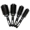 Mythus Professional Nano Technology Ceramic Ionic Hair Round Brush Boar Bristle Antistatic Heat Resistant Hair Curling Brushes 220510