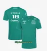 Aston Martin Cognizant F1 2021 Officiell Team T-shirts Nya sommar Fimartin Team Mäns sportracing kostym kortärmad fuktabsorption