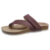 Nieuwe platte kust strandcasual slippers rond teen set voeten strand sandalen jurk schoenen 36 ---- 43