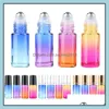 Packing Bottles Office School Business Industrial 5Ml Gradient Color Glass Per Essential Oil Roll Dhve7