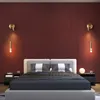 Muurlamp modern bed met roteerbare schijnwerper voor lees slaapkamerstudie woonkamer hangende licht ac 220V zwarte ledwall