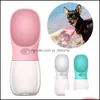 Dog Bowls Feeders Supplies Pet Home Garden Ll 350Ml Water Bottle Portable Pets Travel Waterdrink Cup Wi Dhfol