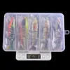 5pc box 11cm 17g Swimbait Wobblers Esche da pesca al luccio Sezioni multi articolate artificiali Esca dura Trolling Strumenti per la pesca alla carpa 220523