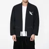 T-shirts voor heren Tang Pak Jassen Coat Heren Katoen Linnen geborduurd Hanfu Manne Traditionele Taoïstische gewaad Kleding Chinese retro nieuwigheid Clede