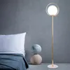Lampadaires lampe postmoderne chambre étude Simple boule de verre créative LED salon interrupteur debout pour LampsFloor