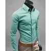 20 colores camisas de algodón hombres oficina de negocios hombre vestido camisas manga larga caballeros streetwear moda alta calidad sólido blanco g220511