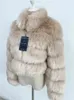 ZADORIN New Fashion Short Winter Faux Fur Coat Donna Luxury Stand collo di pelliccia spessa calda giacca di pelliccia Faux Fur ritagliata Top T220716