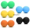 nature rubber yoga therapy massage ball food grade silicone lacrosse balls Self massages peanut Balls Accupressure for deep muscles Massager Roller tool