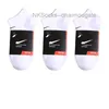 Calcetines deportivos de moda para hombre Marca de gancho clásico Tubo medio Sólido Hombres Mujeres Baloncesto Absorbente de sudor Transpirable Calcetín de barco corto Calcetines deportivos de lujo Bh1p