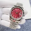 orologio meccanico automatico da uomo di lusso calendario automatico reloj de lujo cinturino in acciaio inossidabile con quadrante da 36 mm