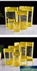 100 stks Gold Print With Clear Venster Zip Lock Plastic zakken Snacks Rits Verzegelde Keuken Organal Food Packaging Pouch Stand-up tas