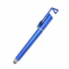 Multi-Function Universal Capacitive Stylus Pen 3 In 1 Mobile Phone Holder Stand Touch Pens For Smartphone Cell Phone Tablet Different Colors