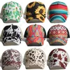 Sunflower Cross Ball csps 20 Styles Buffalo Plaid Mesh Hallow Out Cappelli da baseball berretti sportivi Cactus High Messy Buns Cappellini coda di cavallo 300 pezzi DAW456